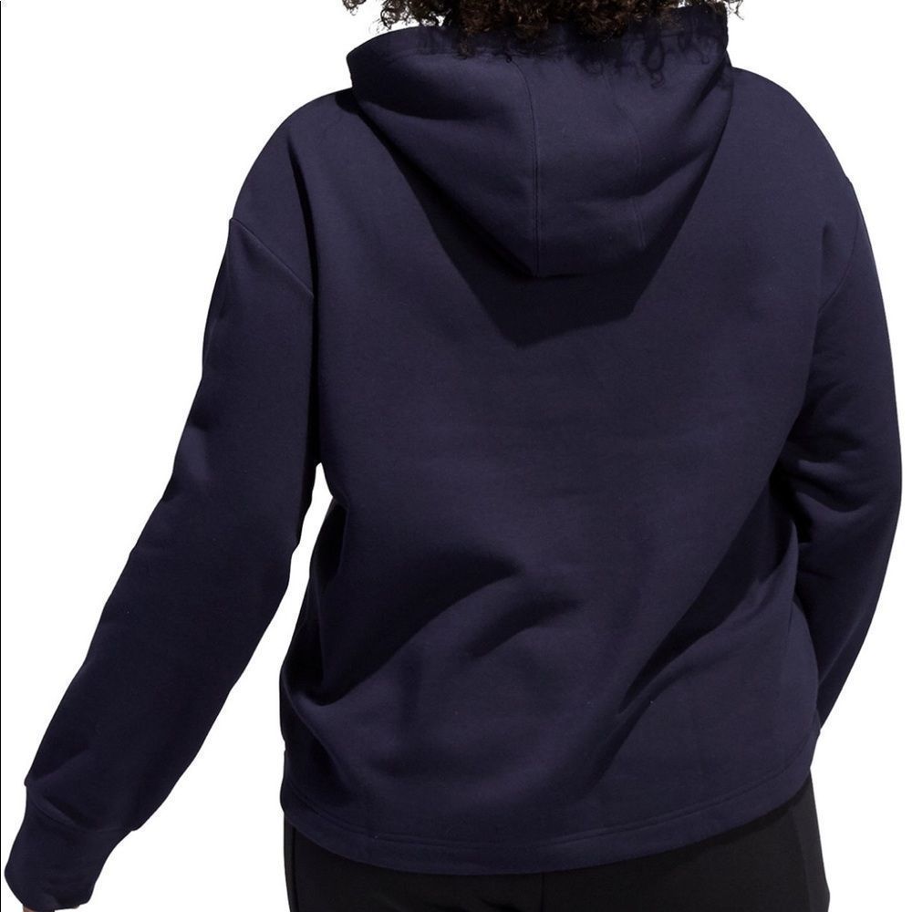ADIDAS Plus Size Dot-Print Logo Hooded SweatShirt 4X - Picture 2 of 6